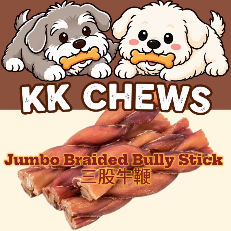 Jumbo Braided Bully Stick
