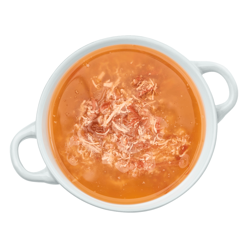 GranataPet Suppenkasper Beef & Turkey Cat Soup - serving suggestion
