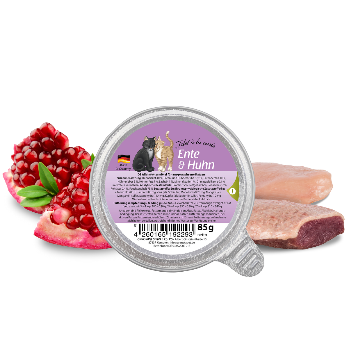 GranataPet Filet à la Carte Cat Wet Food - Duck & Chicken