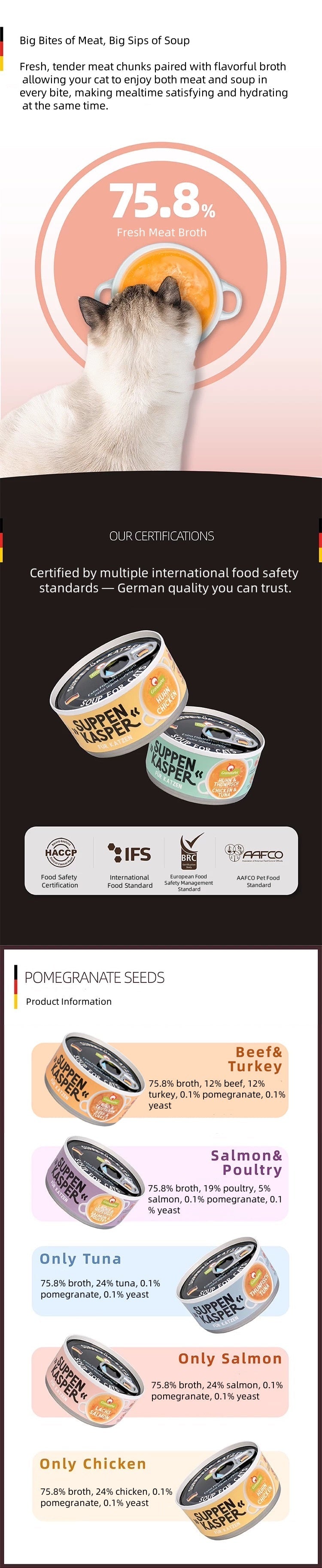 GranataPet Suppenkasper Cat Soup - Chicken - product information