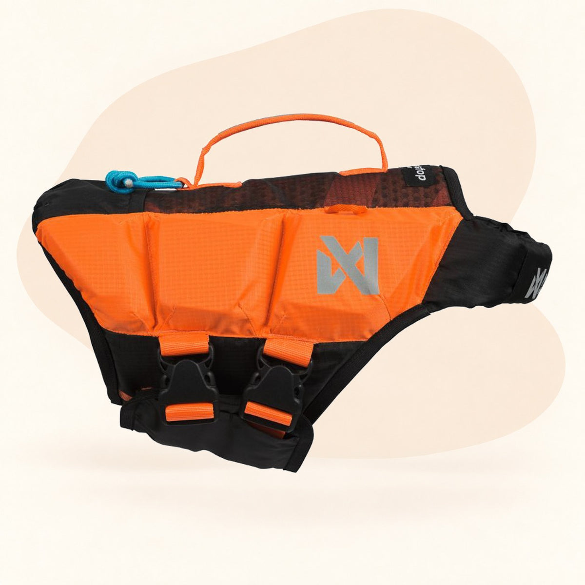 Non-stop Dogwear Protector Life Jacket - Black/Orange