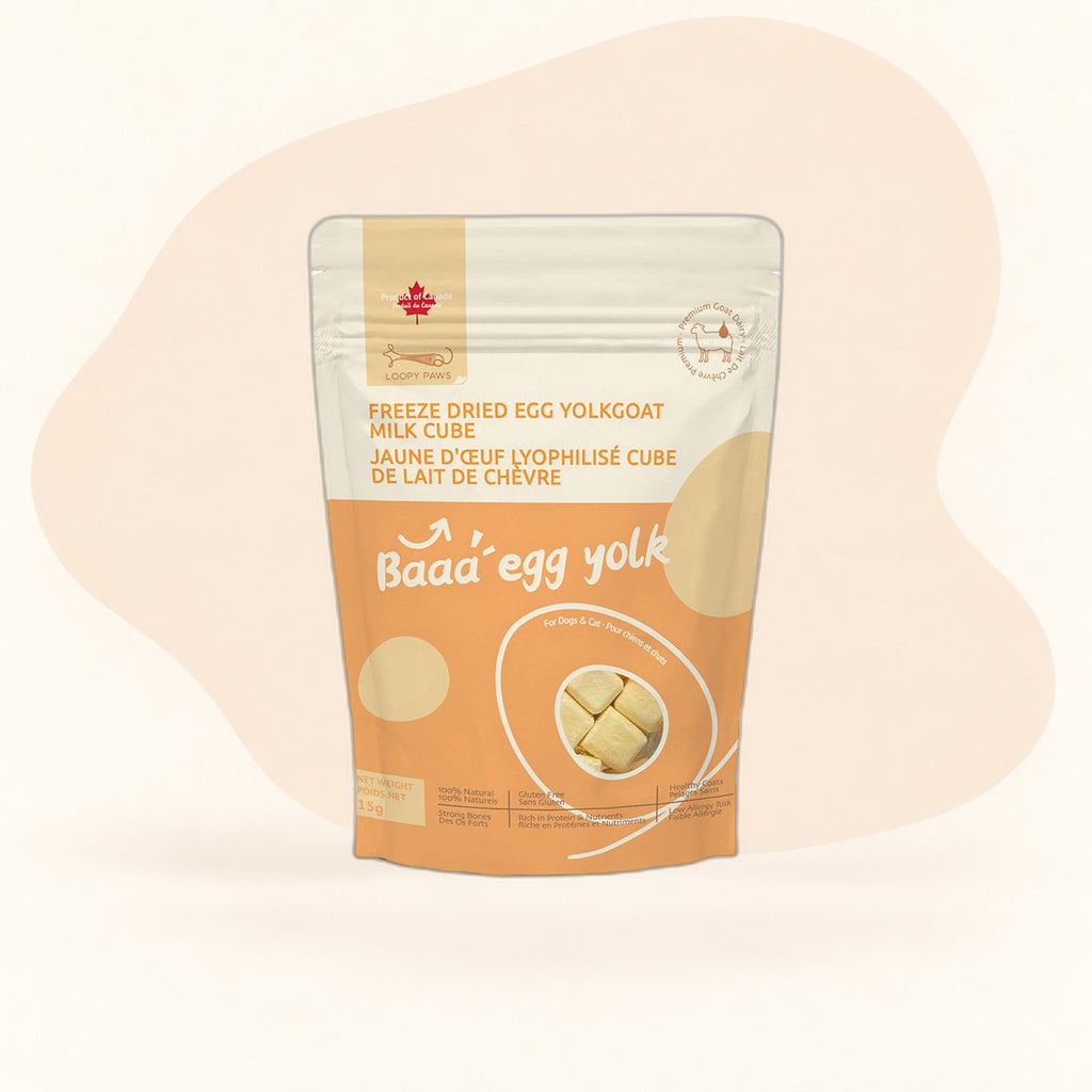Loopypaws Freeze-Dried Egg Yolk Goat Milk Cubes