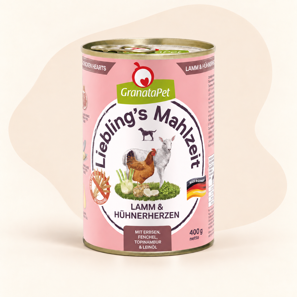 GranataPet Liebling's Mahlzeit Lamb & Chicken Hearts Dog Wet Food