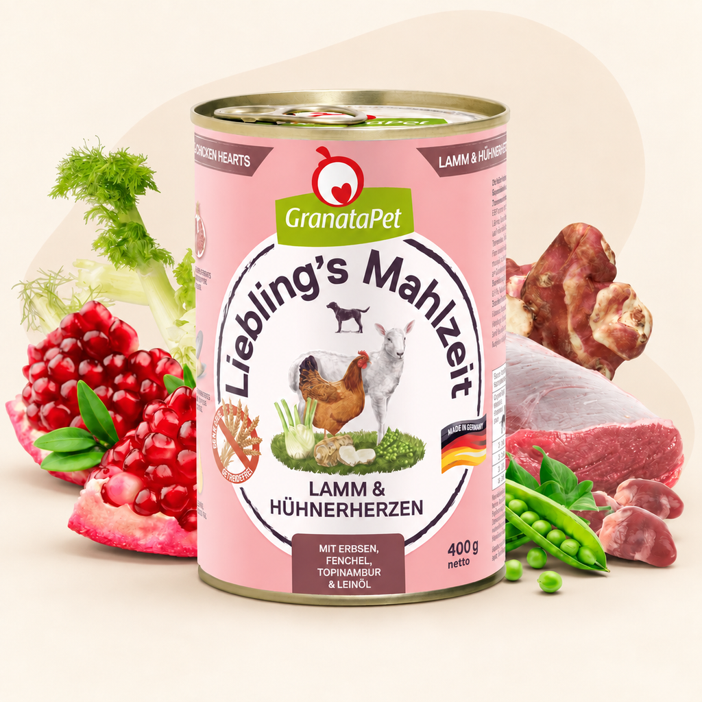 GranataPet Liebling's Mahlzeit Lamb & Chicken Hearts Dog Wet Food