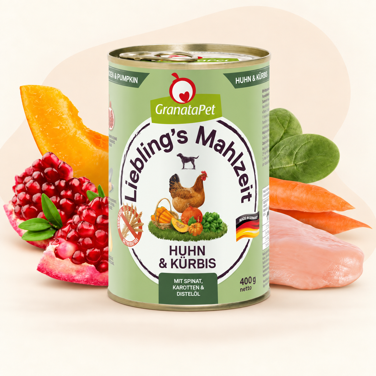 GranataPet Liebling's Mahlzeit Chicken & Pumpkin Dog Wet Food