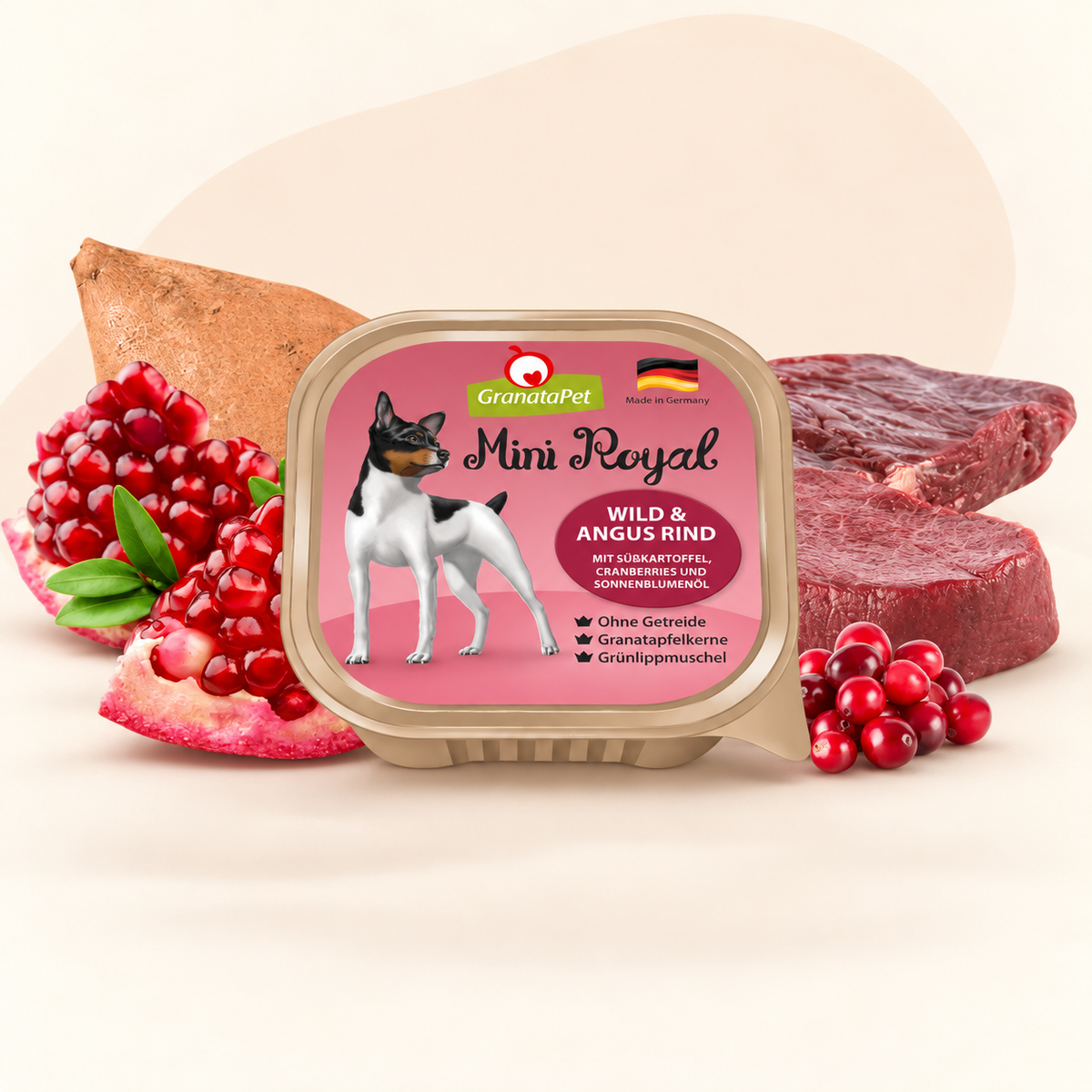 GranataPet Mini Royal Dog Wet Food - Venison & Angus Beef