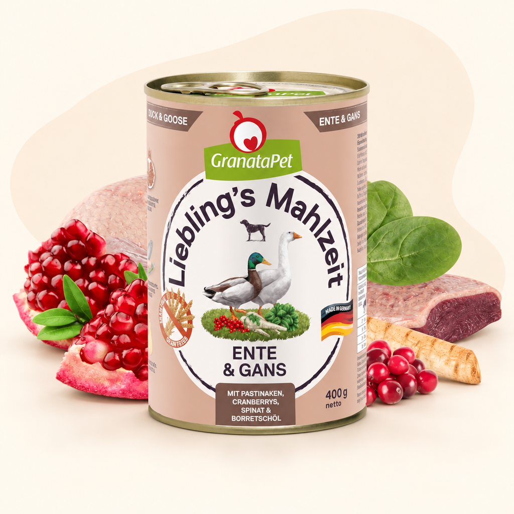 GranataPet Liebling's Mahlzeit Duck & Goose Dog Wet Food
