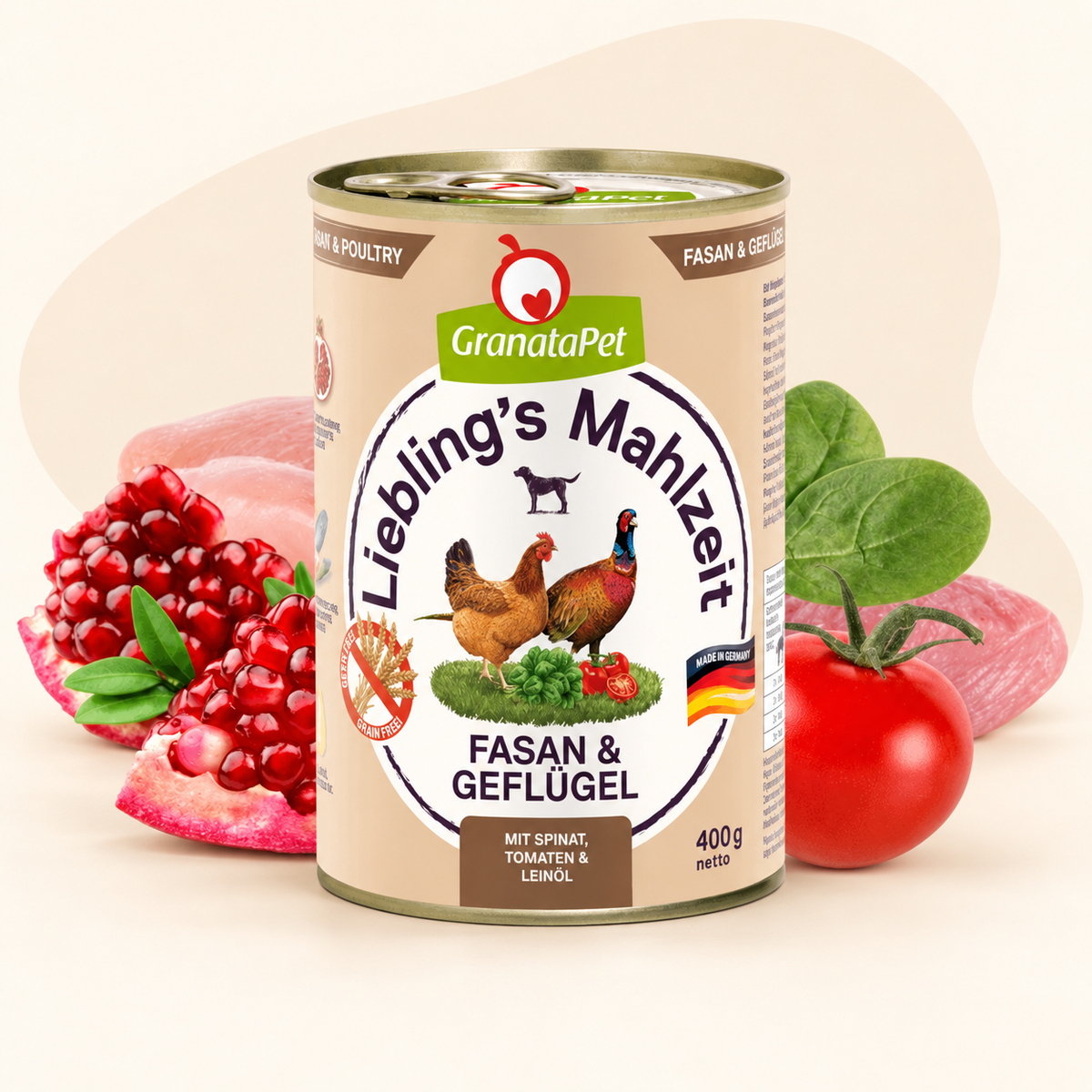 GranataPet Liebling's Mahlzeit Pheasant & Poultry Dog Wet Food