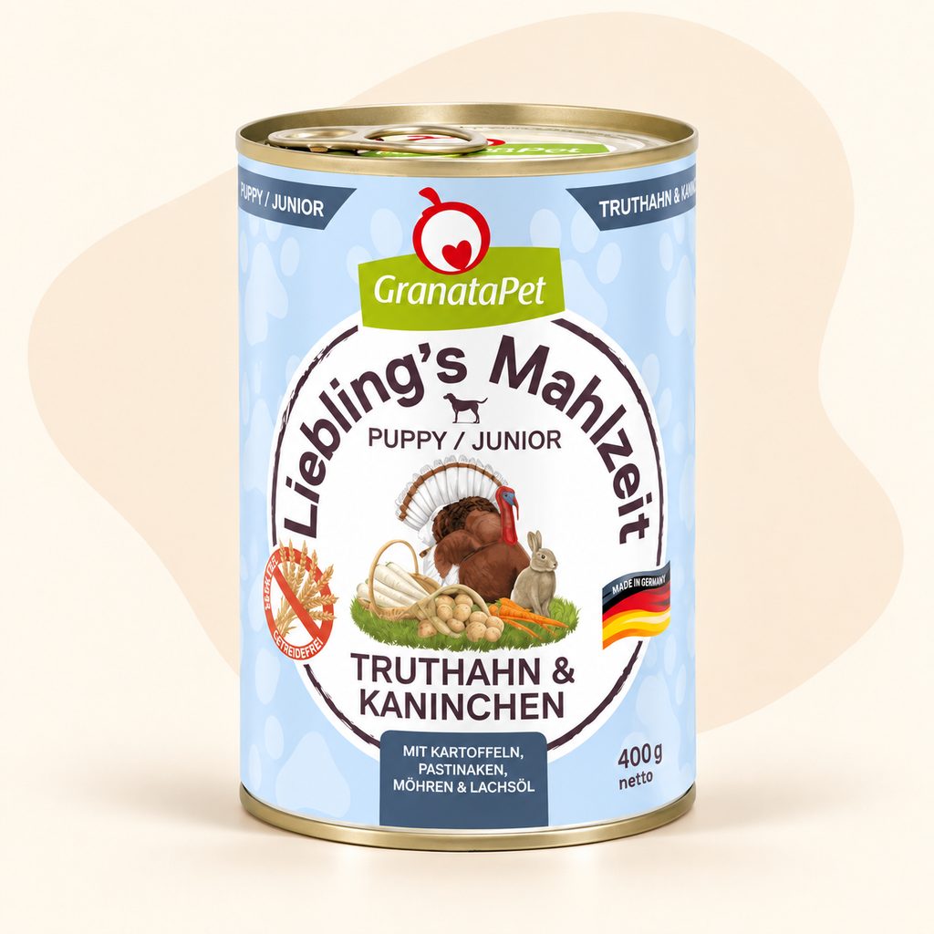GranataPet Liebling's Mahlzeit Puppy Turkey & Coney Dog Wet Food
