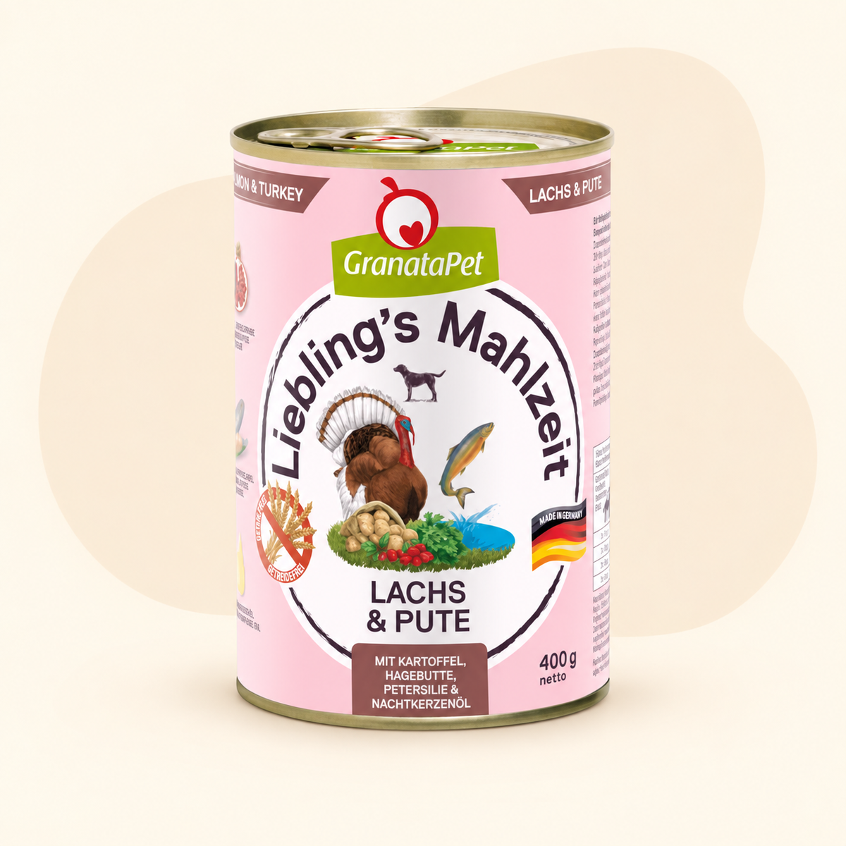 GranataPet Liebling's Mahlzeit Salmon & Turkey Wet Dog Food