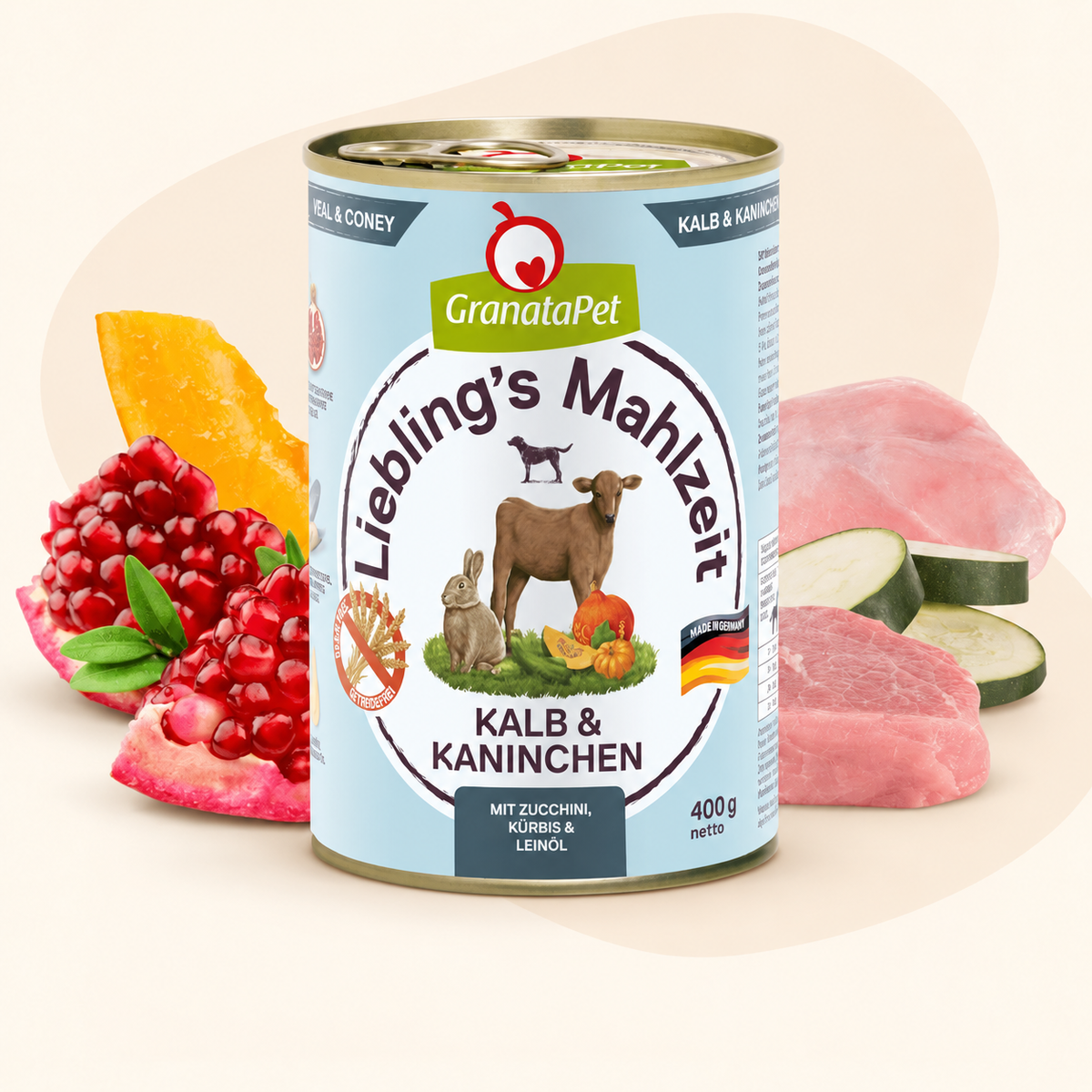GranataPet Liebling's Mahlzeit Veal & Coney Dog Wet Food