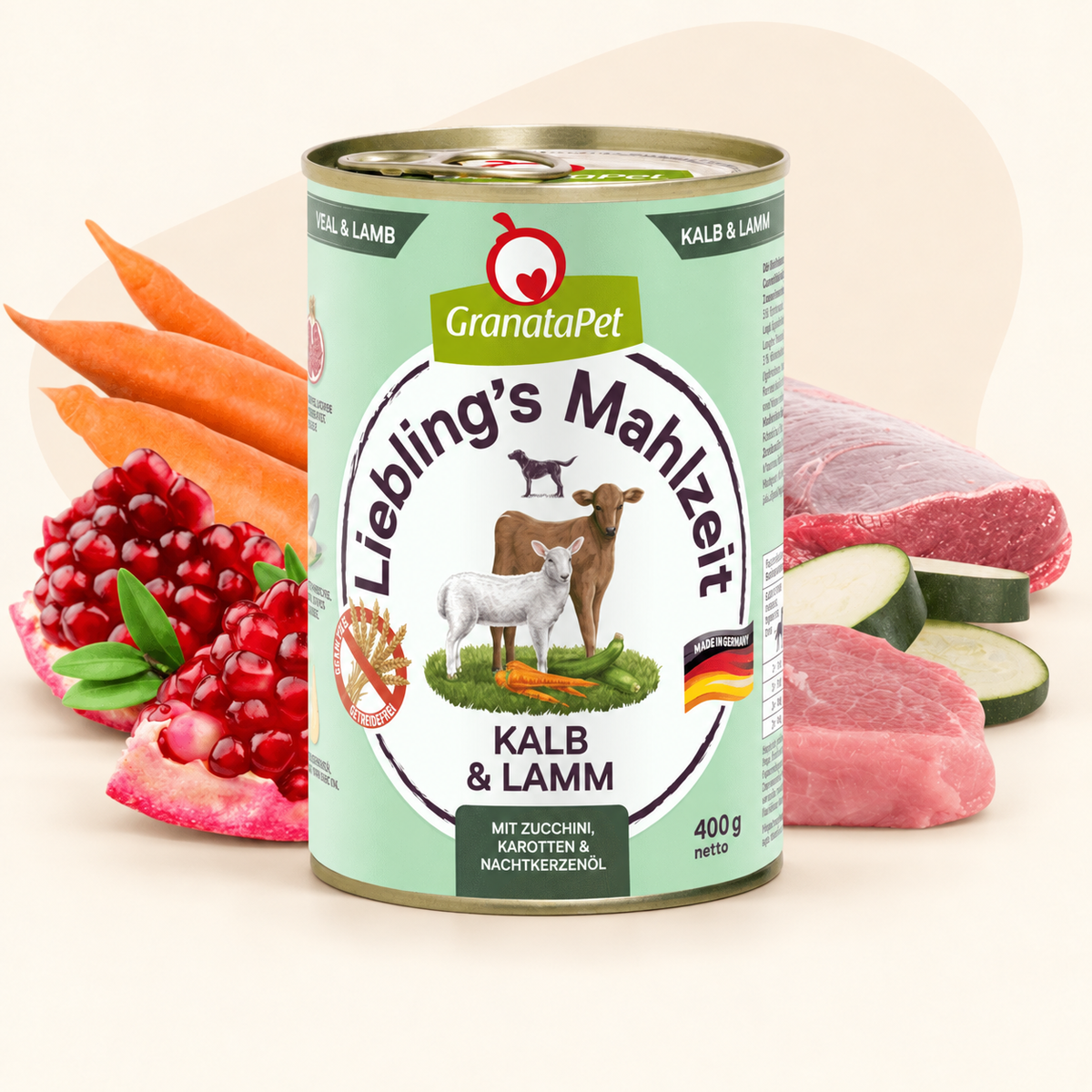 GranataPet Liebling's Mahlzeit Veal & Lamb Dog Wet Food