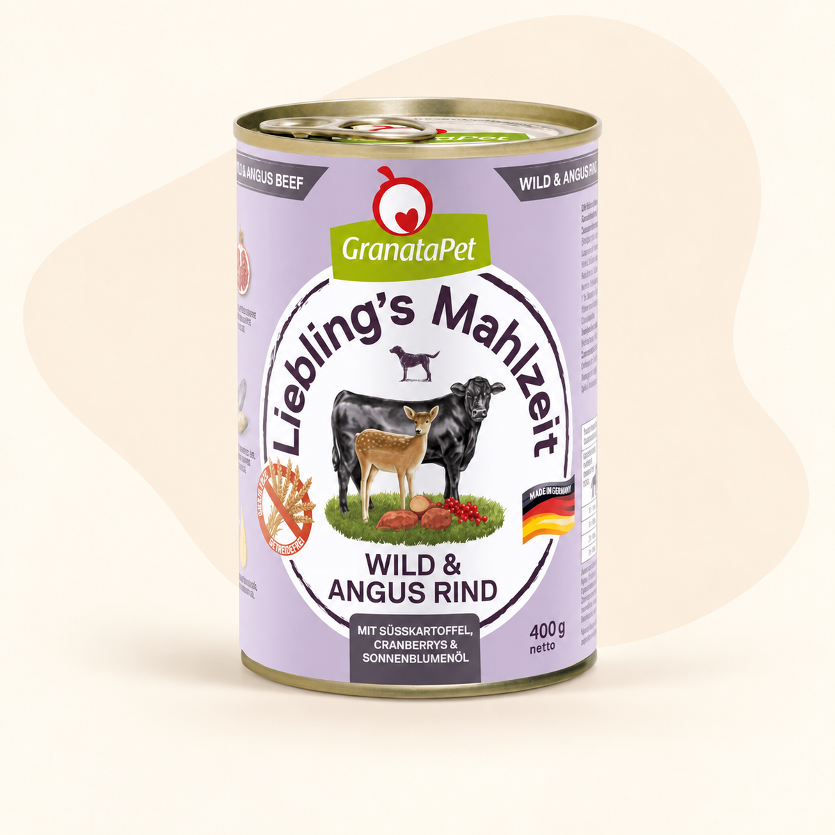 GranataPet Liebling's Mahlzeit Venison & Angus Beef Dog Wet Food