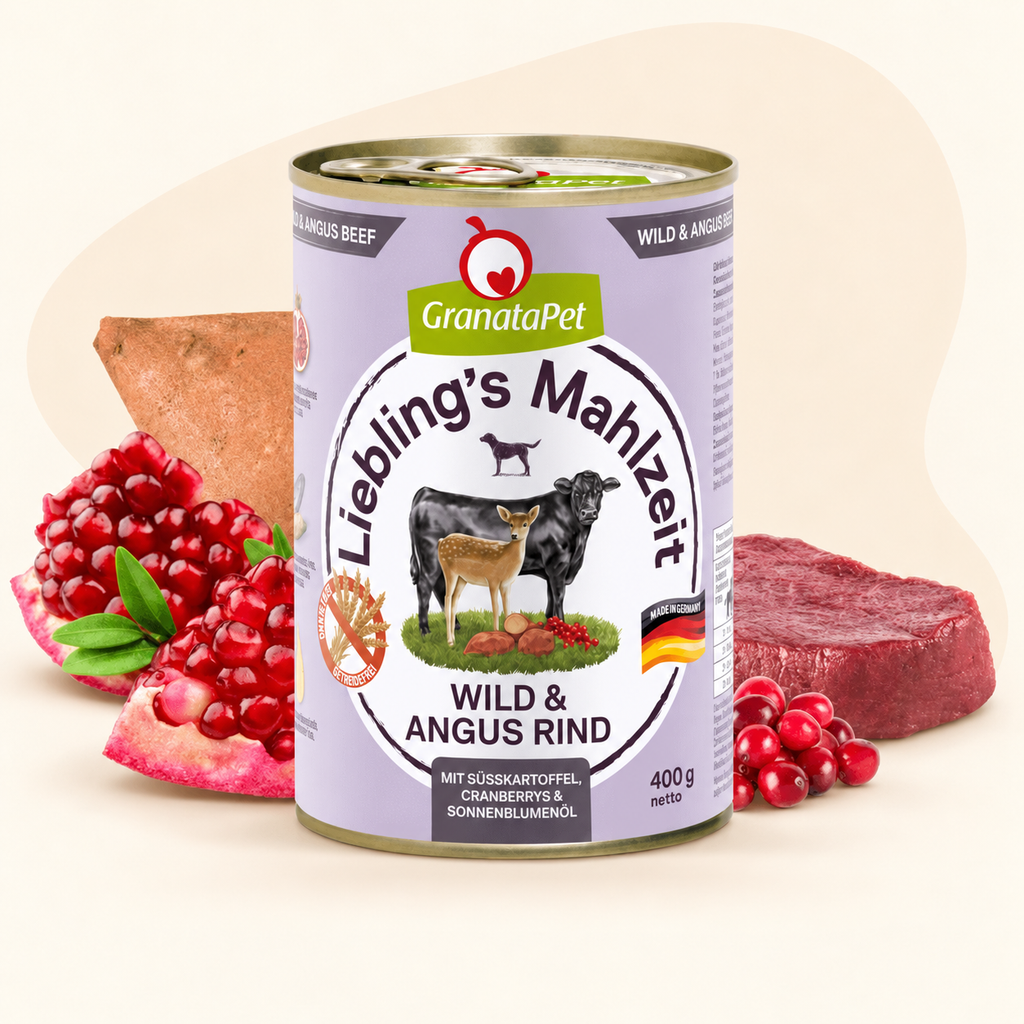 GranataPet Liebling's Mahlzeit Venison & Angus Beef Dog Wet Food