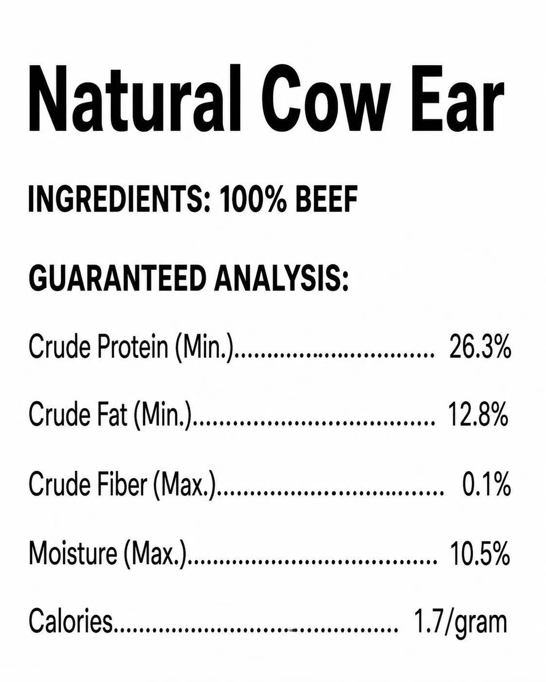 Natural Cow Ear