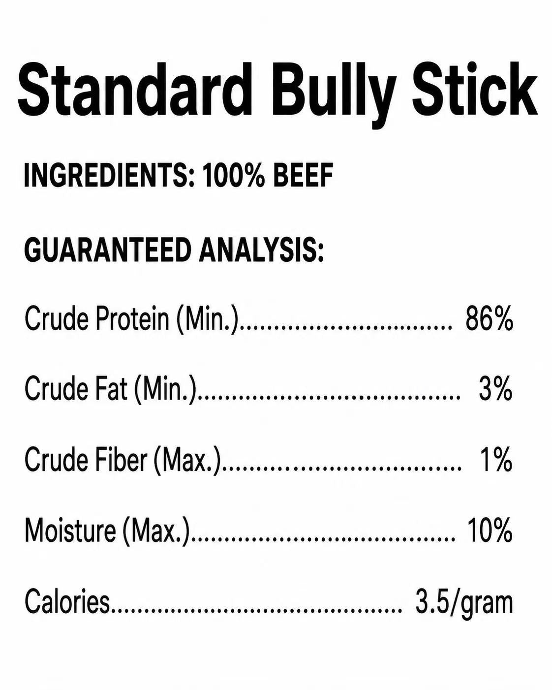 Standard Bully Stick