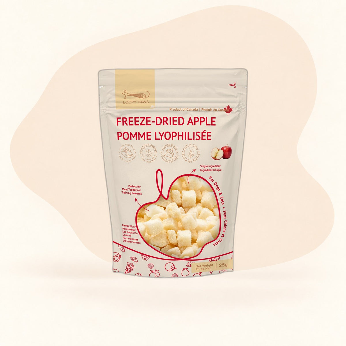 Loopypaws Fruity Crunchy - Apple