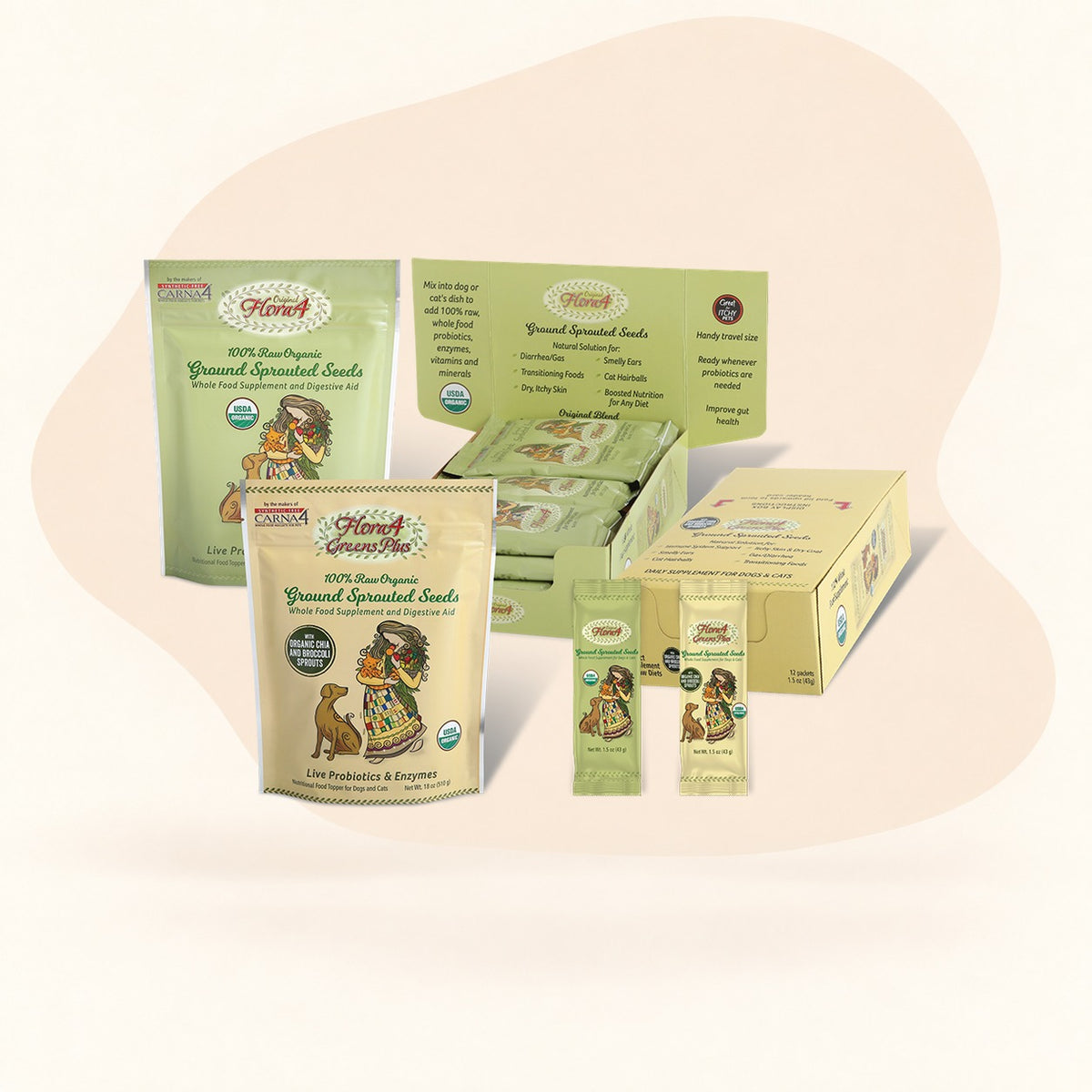 Carna4 Flora4 Organic Sprouted Seeds