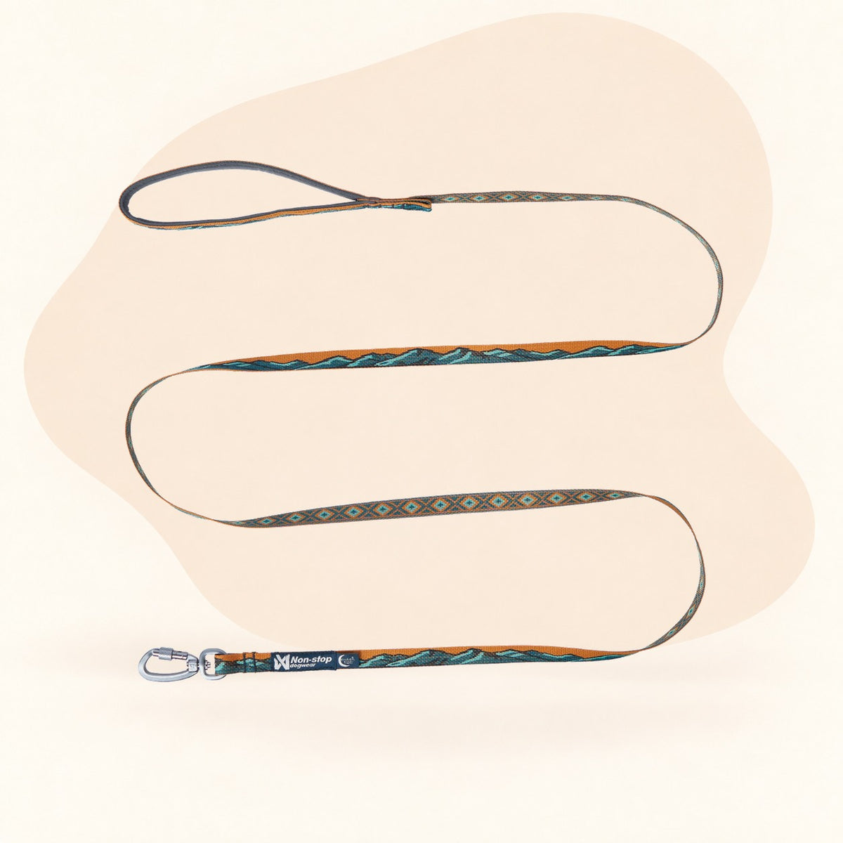 Non-stop Dogwear Trail Quest Leash - Rachel Pohl Edition - Teal/Oak