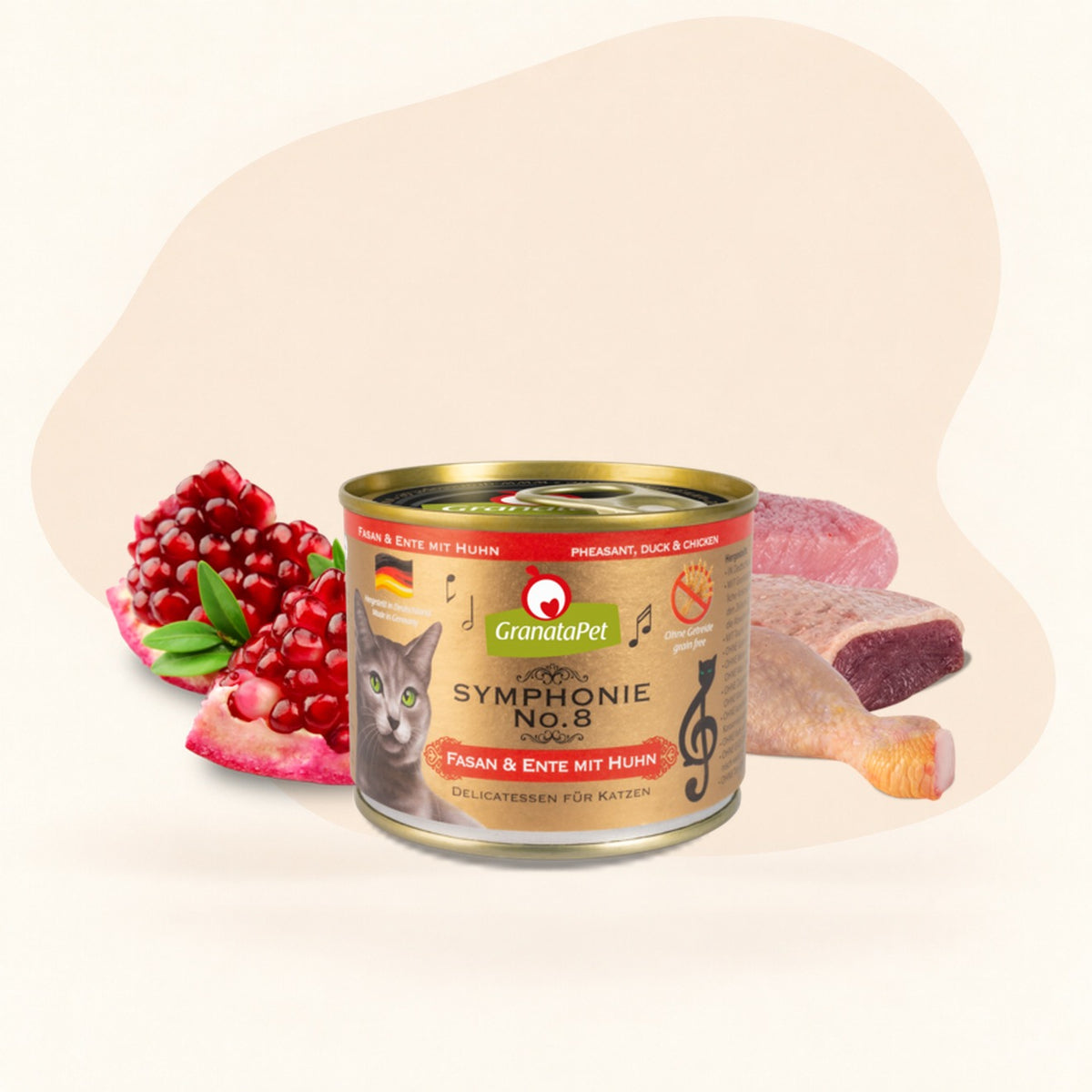 GranataPet Symphonie Cat Wet Food No.8 - Pheasant, Duck & Chicken