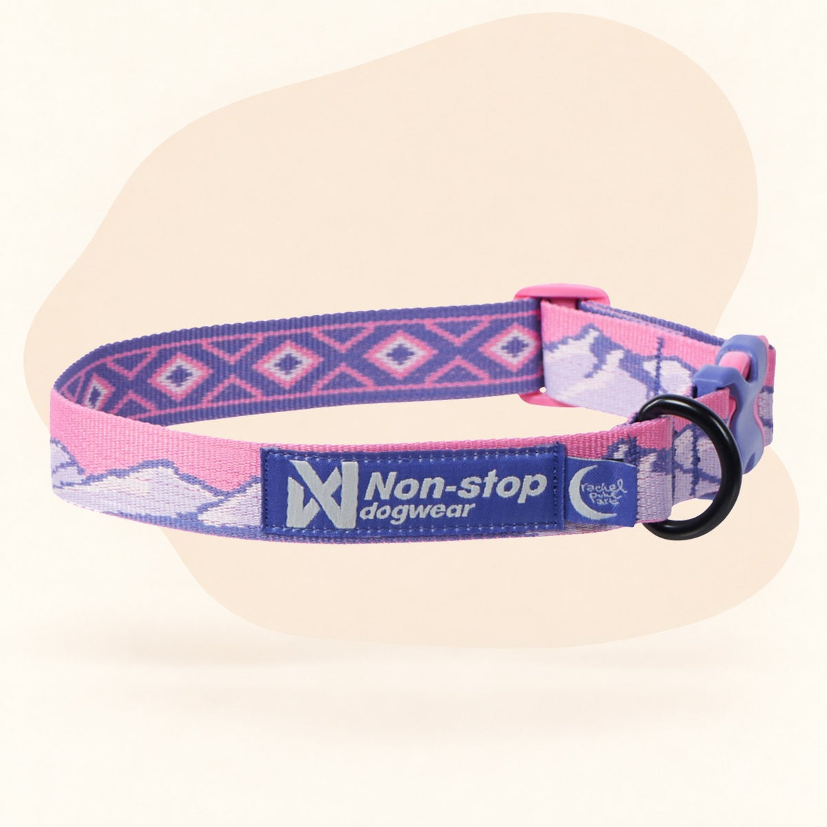 Non-stop Dogwear Trail Quest Collar Rachel Pohl Edition - Purple/Pink