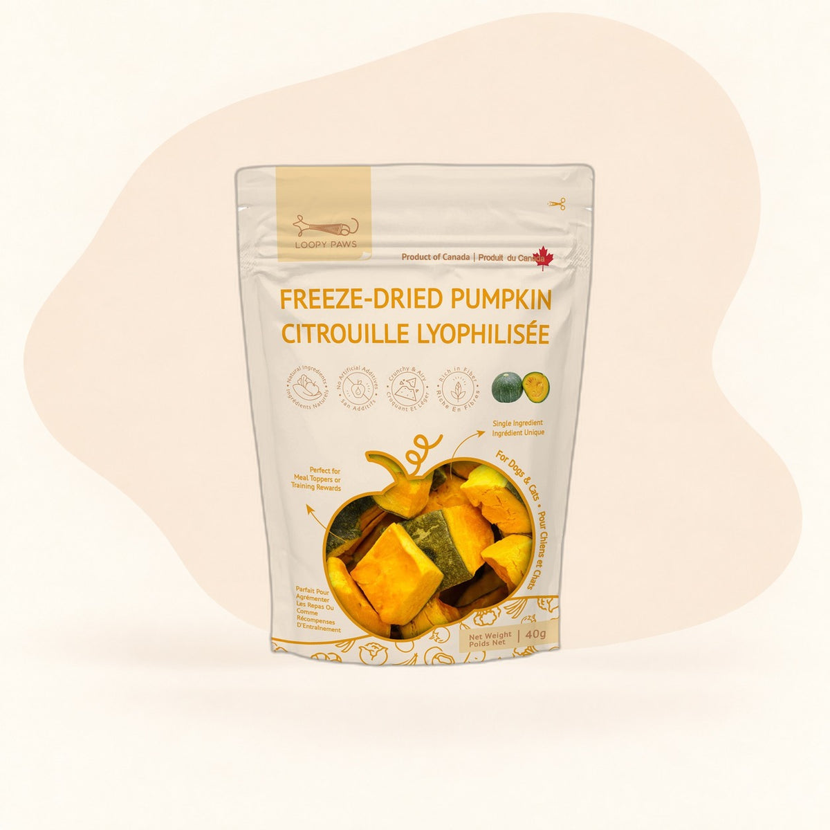 Loopypaws Fruity Crunchy - Kabocha Pumpkin
