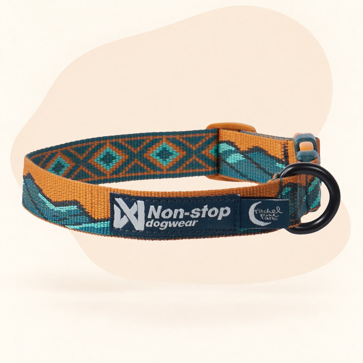 Non-stop Dogwear Trail Quest Collar Rachel Pohl Edition - Teal/Oak