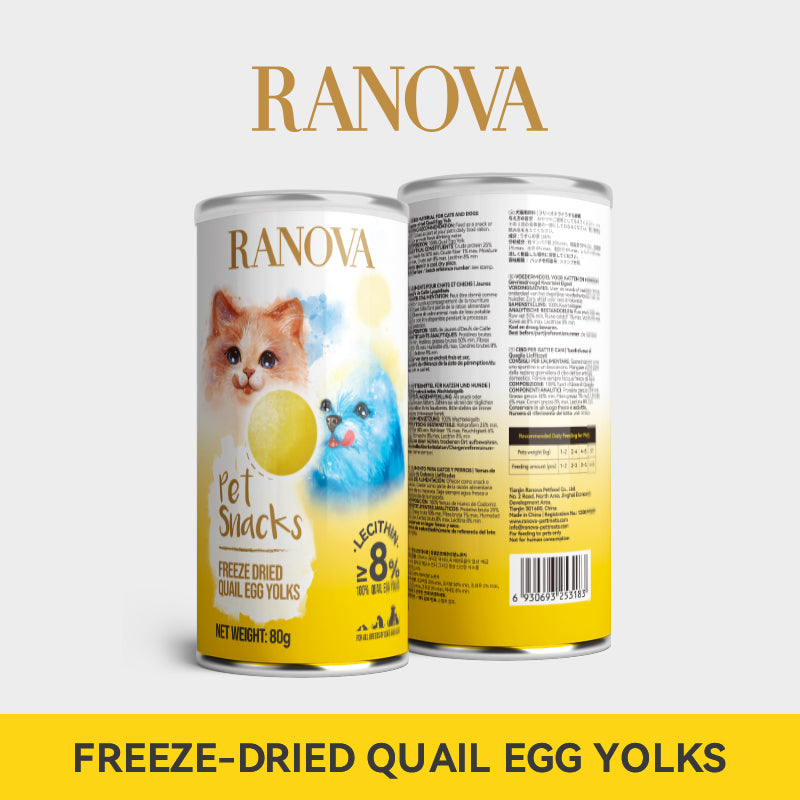 RANOVA Freeze-Dried Quail Egg Yolk Treats 80g