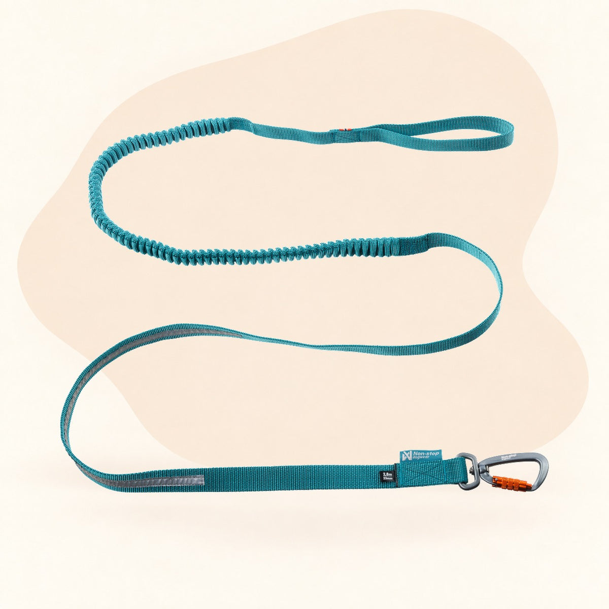 Non-stop Dogwear Touring Bungee Leash - Teal
